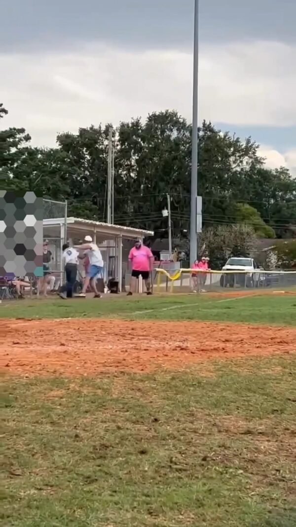 Fight Between Coaches at Eagle Lake vs. Mulberry All-Star Baseball Tournament