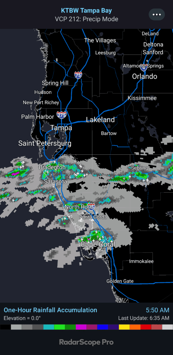 Tampa Bay, Southern Polk County Face Heavy Rain, Flash Flood Risk This Morning