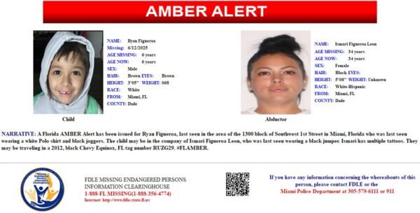 ** AMBER ALERT ** CHILD ABDUCTION ** 2012, black Chevy Equinox, FL tag number RUZG29 **