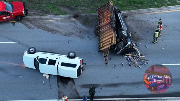 Highway 92 Westbound Shut Down After Truck Rollover in Auburndale