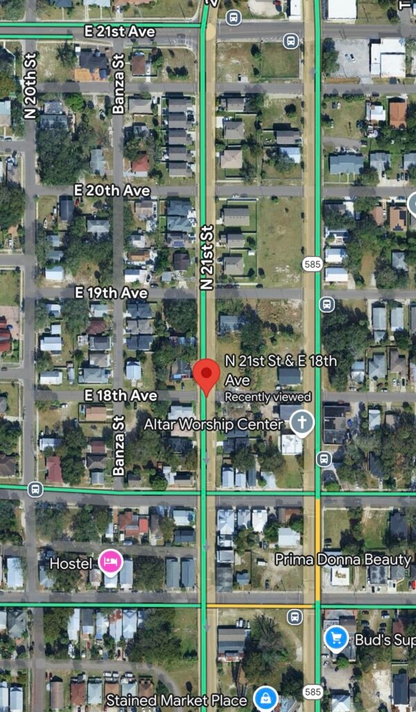 Southbound Lane Closure on North 21st Street in Tampa for Water System Maintenance