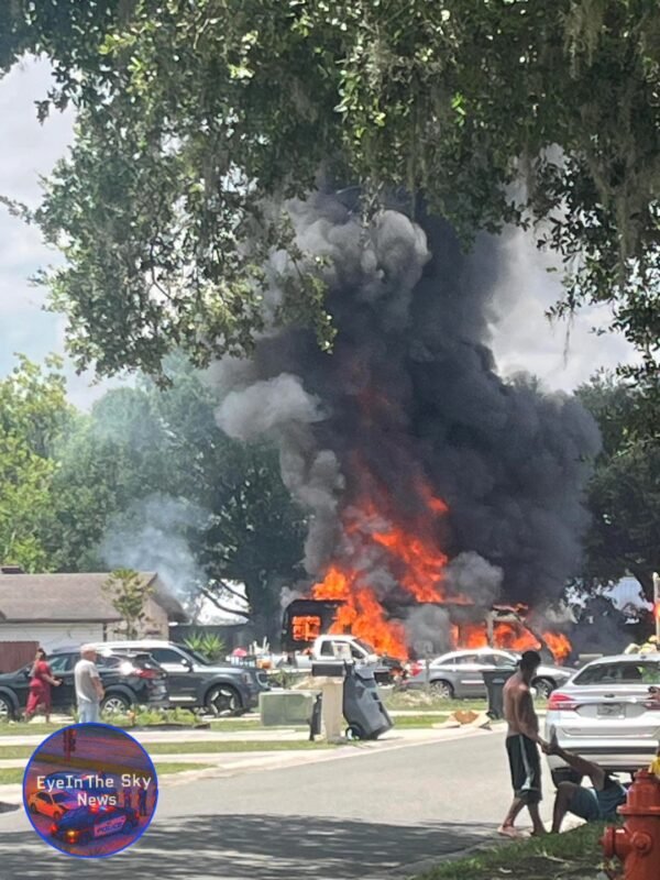 Polk County Fire Rescue Saves Two Dogs from Fully Involved RV Fire in Lakeland