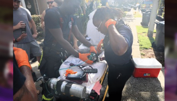 HCFR Rescues and Revives Dog After Tampa Townhouse Fire