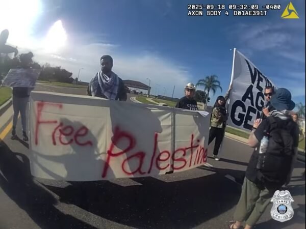 Five Protesters Arrested for Blocking Traffic During Demonstration Near MacDill Air Force Base