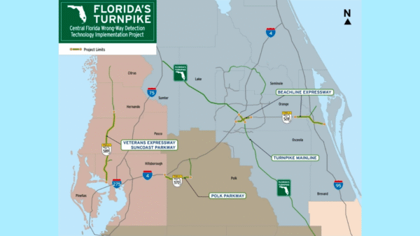 $11 Million Project Upgrades Wrong-Way Detection on Polk Parkway & Central Florida Turnpike