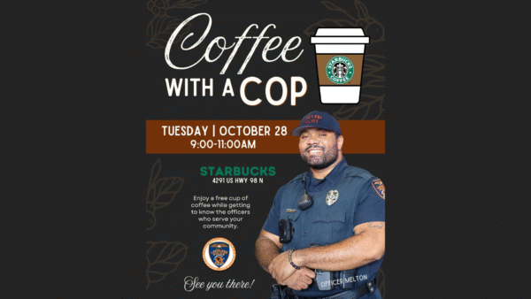 Lakeland Police Hosts “Coffee with a Cop” Event at Starbucks