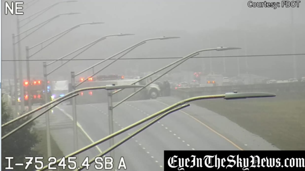 Medical Emergency Causes Commercial Truck to Overturn on I-75