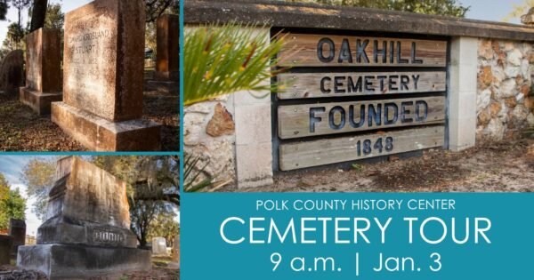Oak Hill Cemetery Tour in Bartow Scheduled for Saturday at 9 A.M.