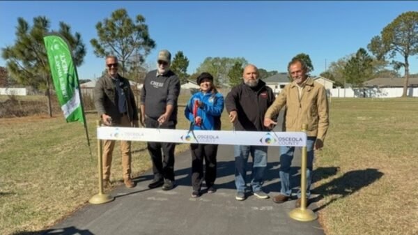 Osceola County Celebrates Ribbon Cutting for New Walking Trail Expansion