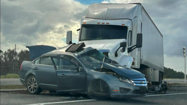 22-Year-Old Driver Dies After Ford Fusion Collides with Semi on State Road 60