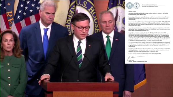 Breaking: Trump’s National Counterterrorism Director Resigns, Blames Israel Lobby for Iran War