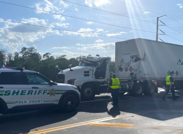 Timber Load Pierces Cab in Deadly Crash on US 98 North of Lakeland