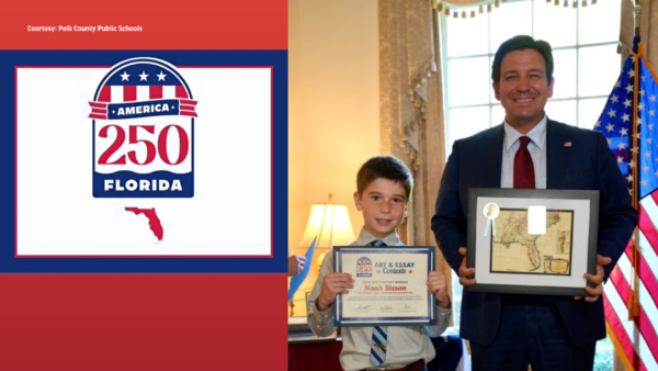 Highlands Grove Elementary Student Wins Statewide America250FL Art Contest