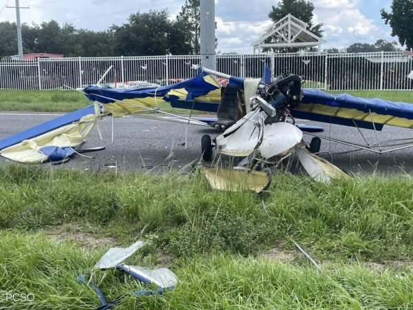 Pilot, Son Recovering After Experimental Aircraft Crashes on SR 60 in Mulberry