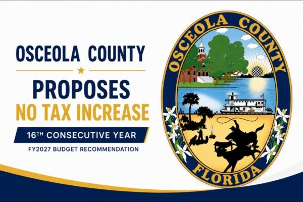 Osceola County Proposes Keeping General Fund Tax Rate Unchanged for 16th Straight Year