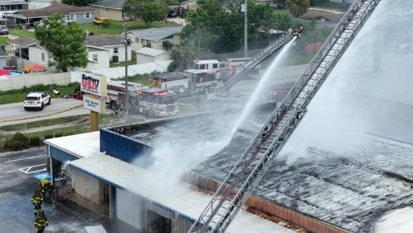 Second Alarm Commercial Fire at Battery USA in Lakeland
