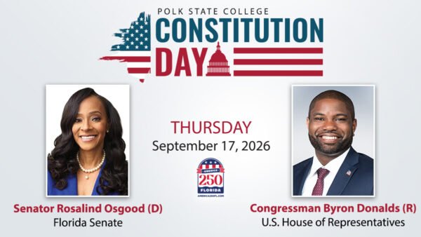 Governor Candidate Byron Donalds to Speak at Polk State College