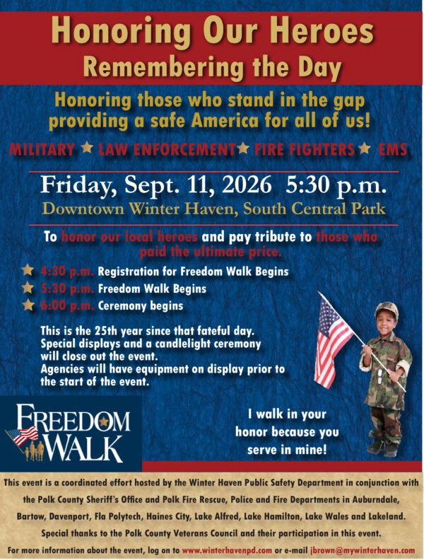 Winter Haven to Honor 9/11 Victims, First Responders With Annual Ceremony