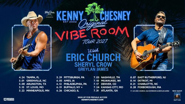 Kenny Chesney to Kick Off 2027 Stadium Tour at Raymond James Stadium