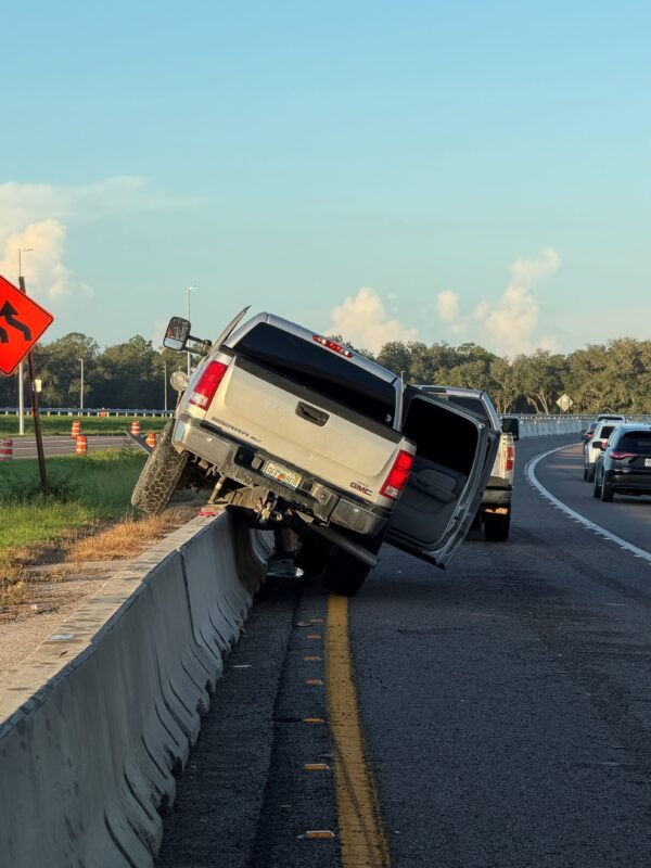 Auburndale Man Crashes Into Barrier While Applying Deodorant: FHP