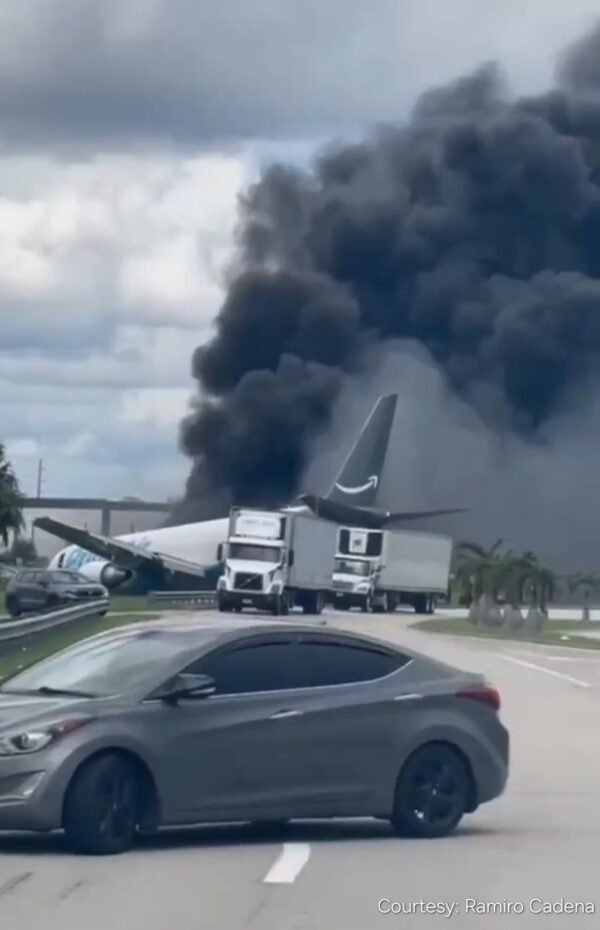 5 Killed After Amazon Boeing 767 Overruns Runway, Strikes Vehicles in Miami