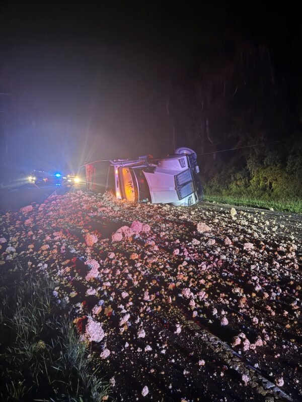 70,000 Pounds of Dirt Spills After Plant City Man Overturns Dump Truck