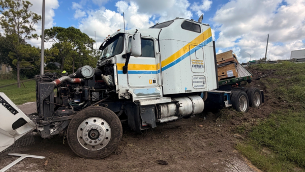 Polk City Man Crashes Truck Hauling Tesla Batteries After Tire Failure